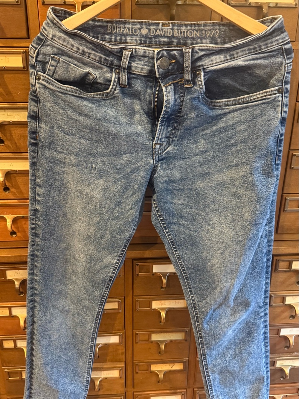 Buffalo David Bitton Men’s Light Blue Slim Jeans